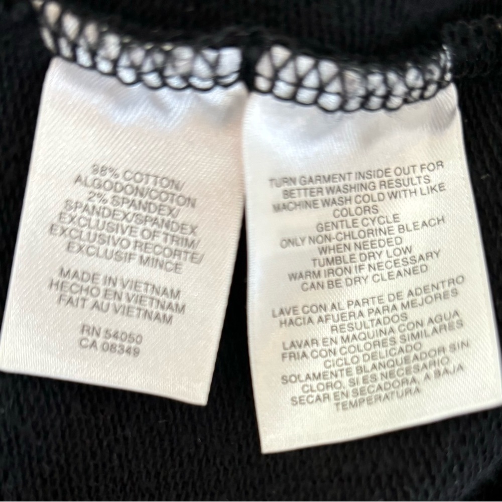 Jones New York Signature Women’s Front Zip Knit  Jacket Black Size Petite Medium - Picture 4 of 5